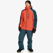 Quiksilver Mission Block Erkek Turuncu Kayak Montu
