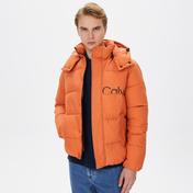 Calvin Klein Jeans Essentials Non Down Logo Erkek Turuncu Mont