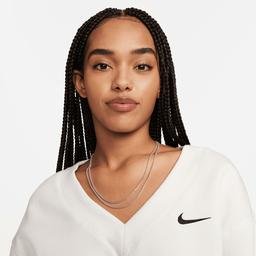 Nike Sportswear Phoenix Fleece Kadın Beyaz Crop Sweatshirt