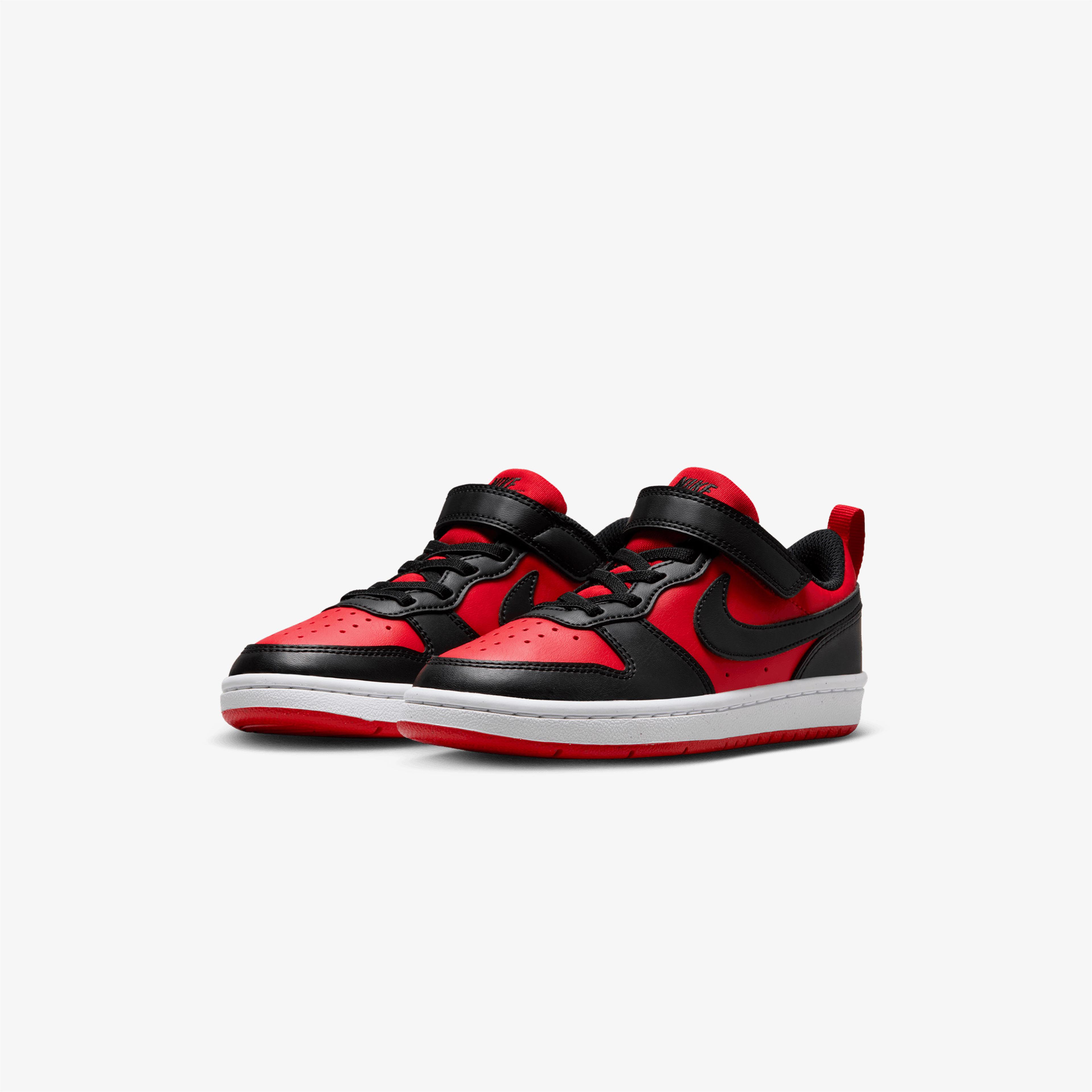 Nike Court Borough Low Recraft Çocuk Kırmızı Sneaker
