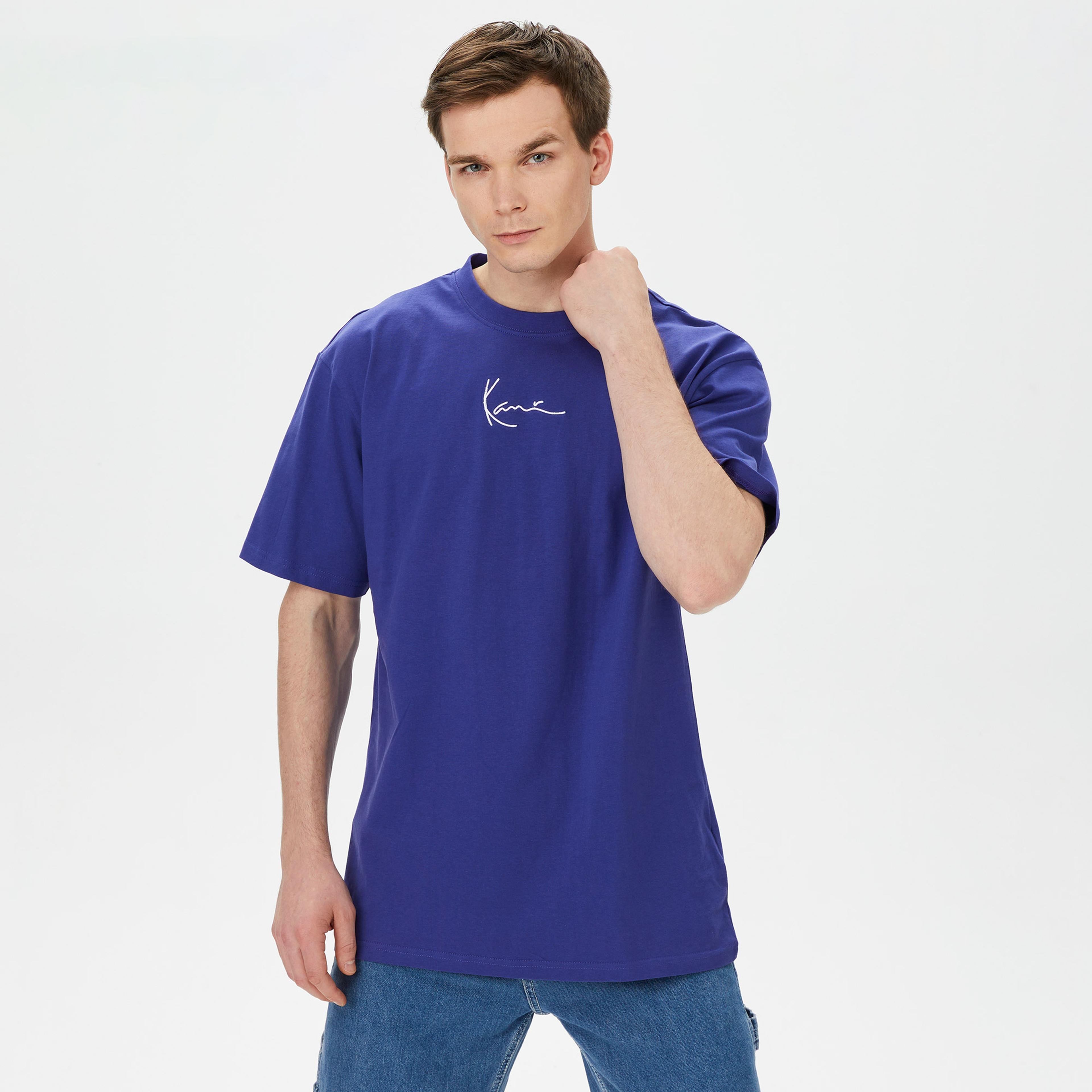 Karl Kani Small Signature Essential Erkek Lacivert T-Shirt