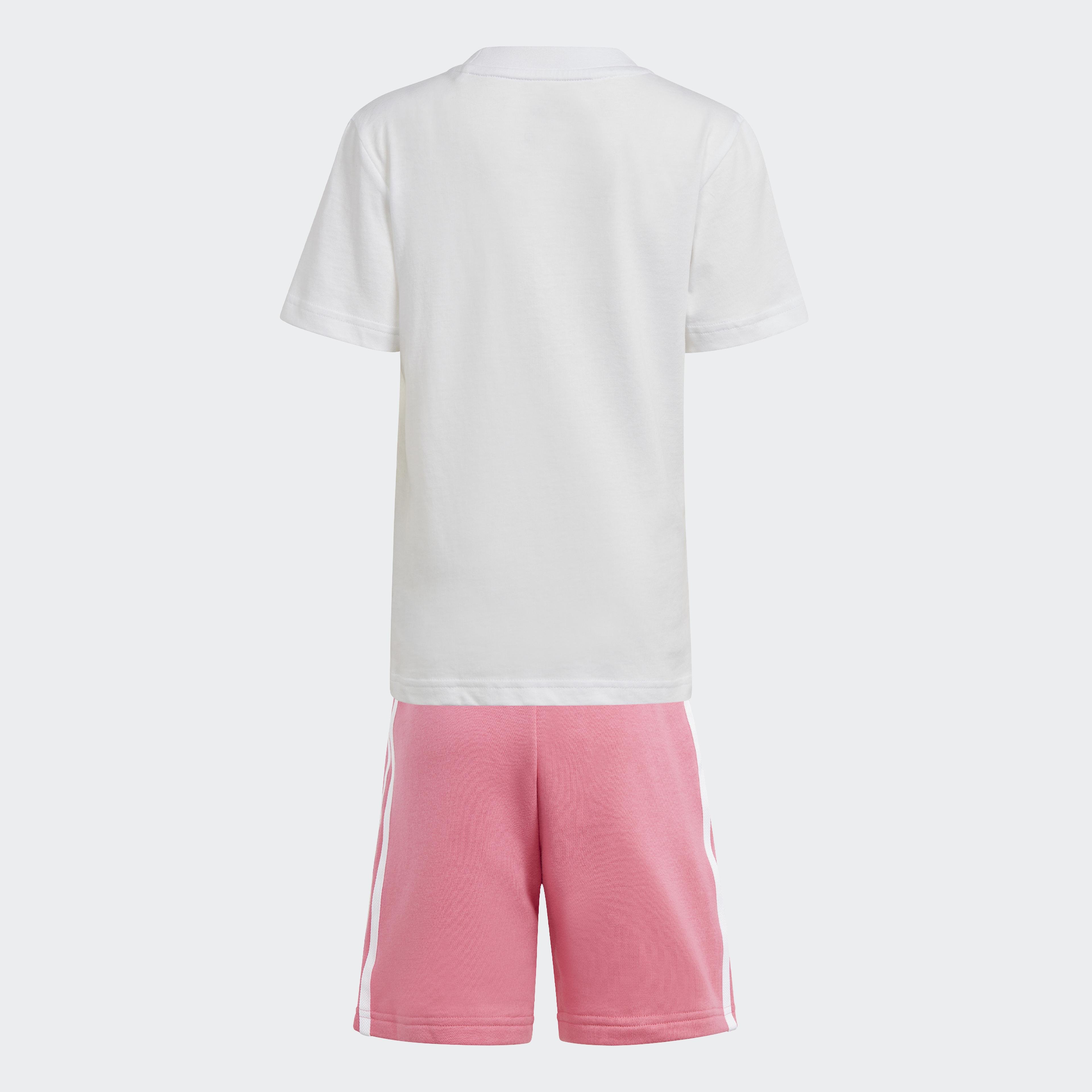 adidas Çocuk Pembe/Beyaz Şort - T-Shirt Takımı
