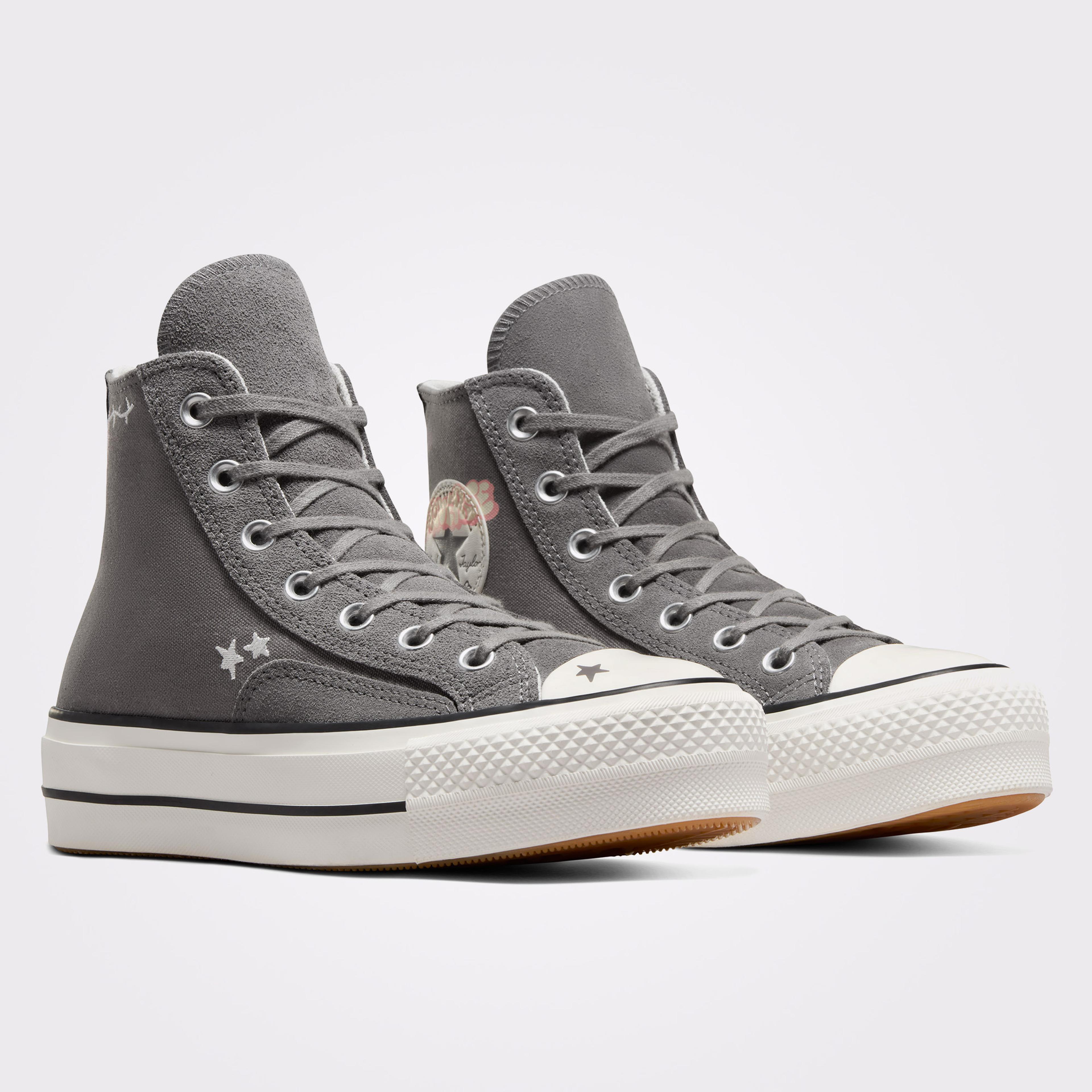 Converse Chuck Taylor All Star Lift Scribble Kadın Mavi/Gri Sneaker