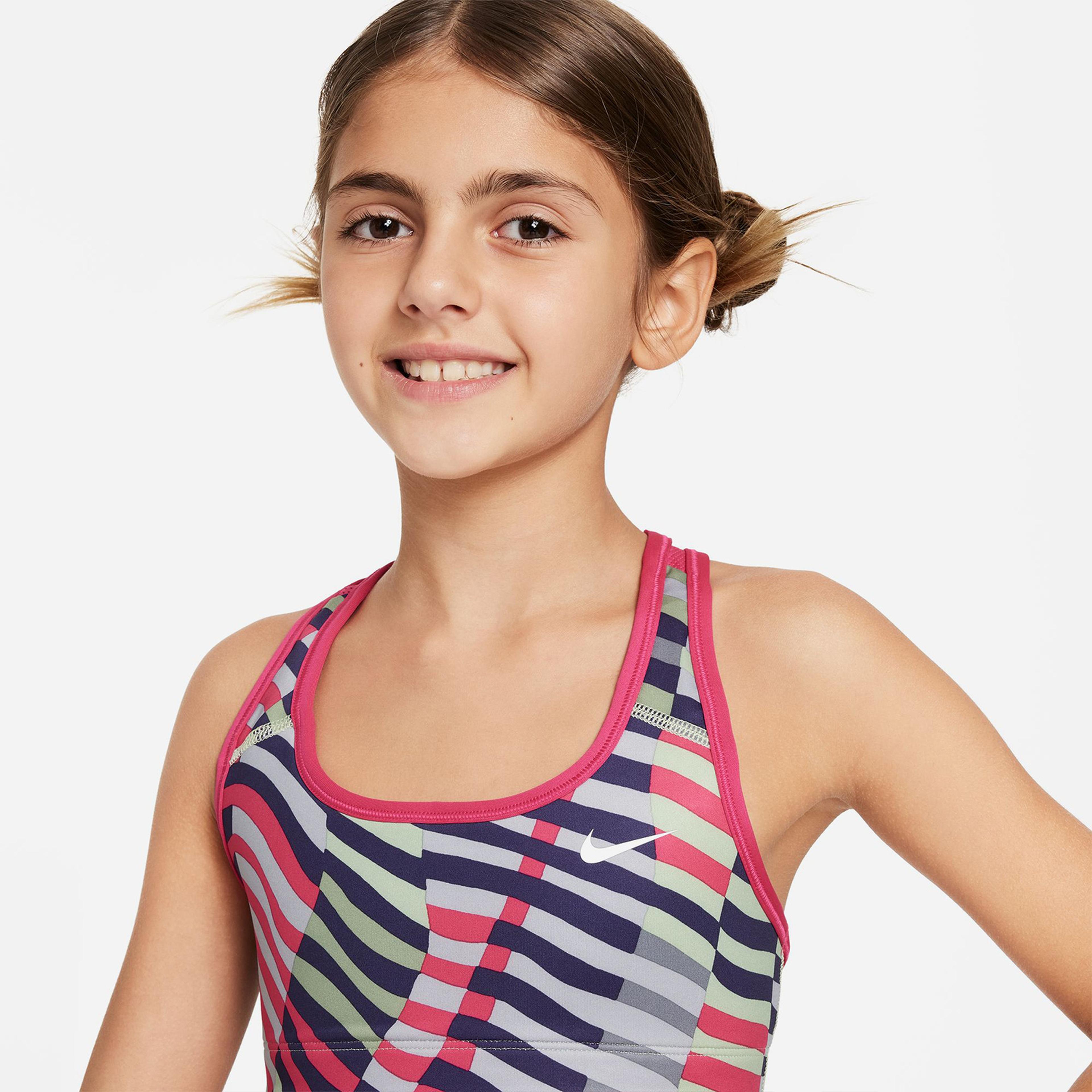 Nike Swoosh Reversible Sports Çocuk Kırmızı Koşu  Bra