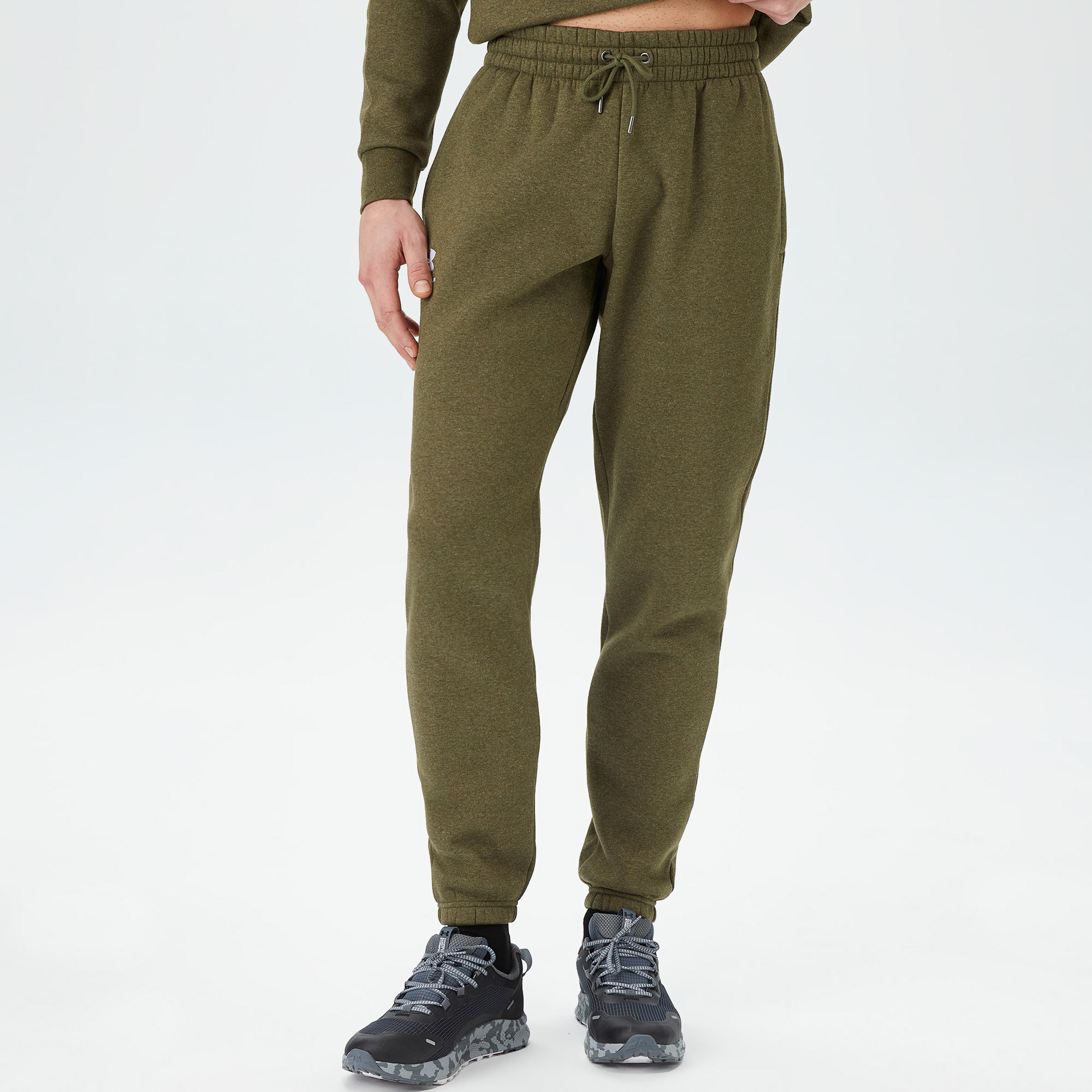 Under Armour Essential Fleece Jogger Erkek Yeşil Eşofman Altı