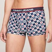Tommy Jeans 3'lü WB Trunk Print Erkek Siyah Boxer
