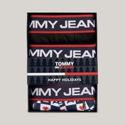 Tommy Jeans 3'lü WB Trunk Print Erkek Siyah Boxer