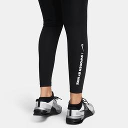 Nike One High-Waisted Full-Length Leggings Kadın Siyah Tayt