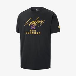 Nike Los Angeles Lakers Courtside Statement Edition NBA Max90 Erkek Siyah T-Shirt