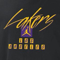 Nike Los Angeles Lakers Courtside Statement Edition NBA Max90 Erkek Siyah T-Shirt