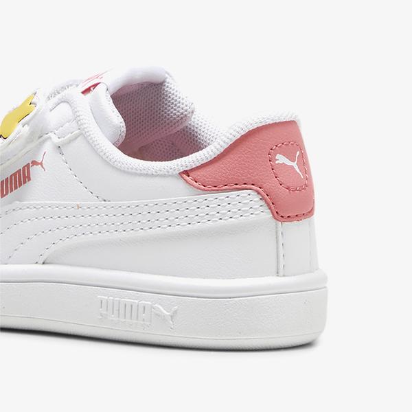 Puma Smash 3.0 Badges Bebek Beyaz Spor Ayakkabı_2