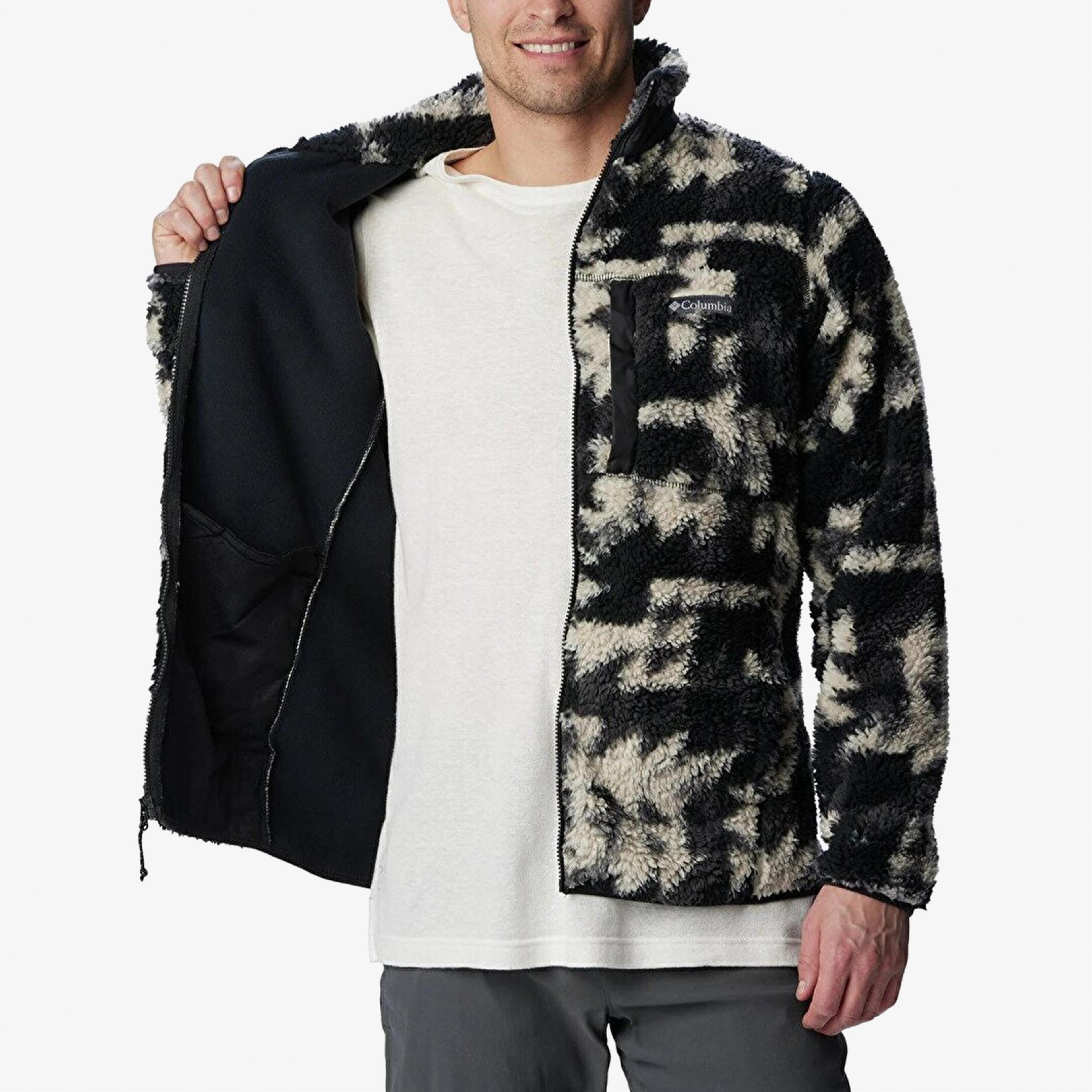 Columbia Winter Pass Print Erkek Siyah Mont