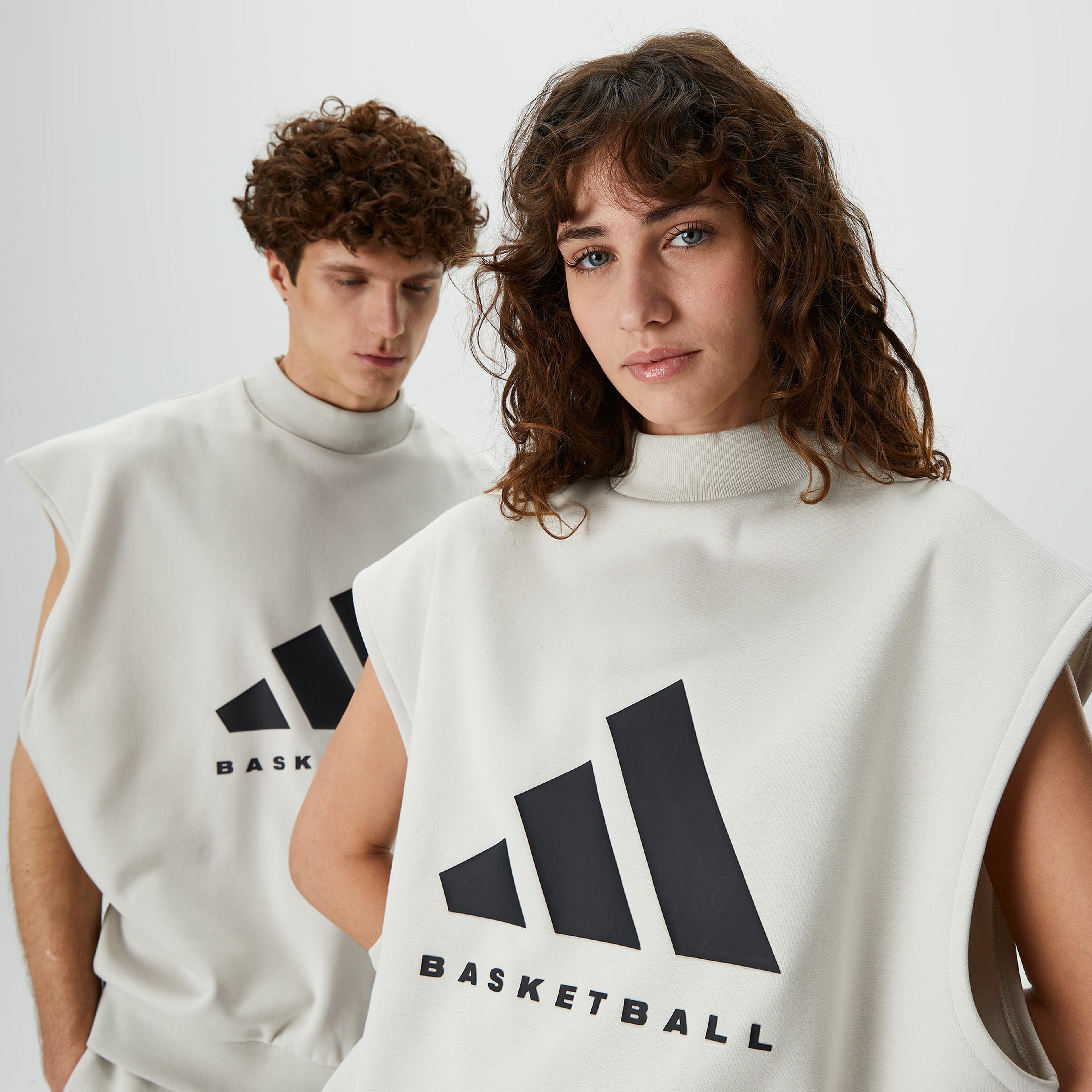 adidas One Basketball Unisex Bej T-Shirt