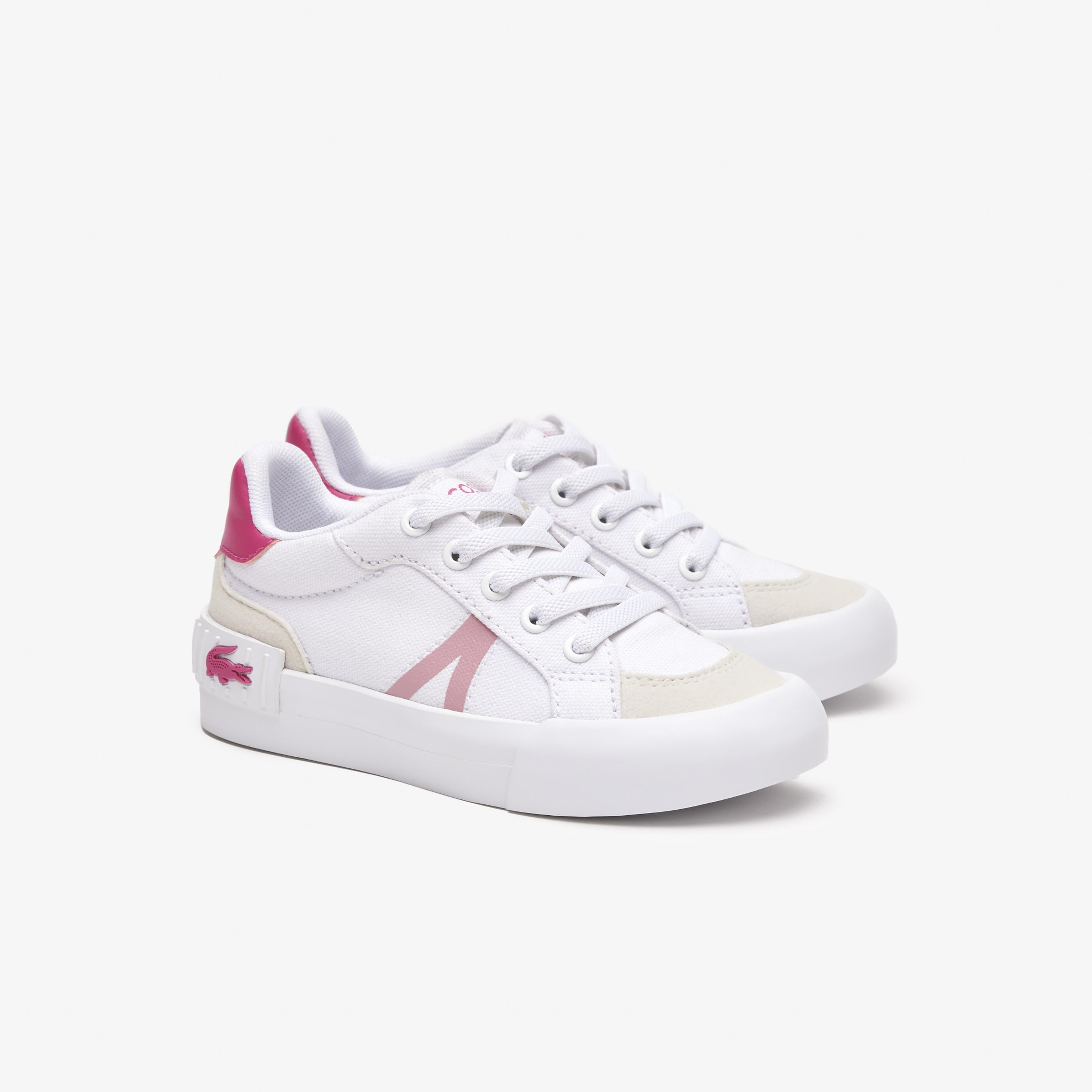 Lacoste L004 Çocuk Beyaz Sneaker