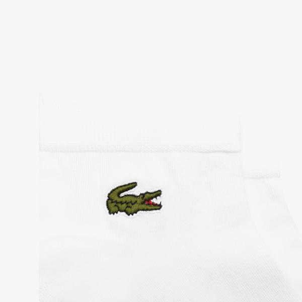 Lacoste Classic Unisex 3'lü Beyaz Çorap_1