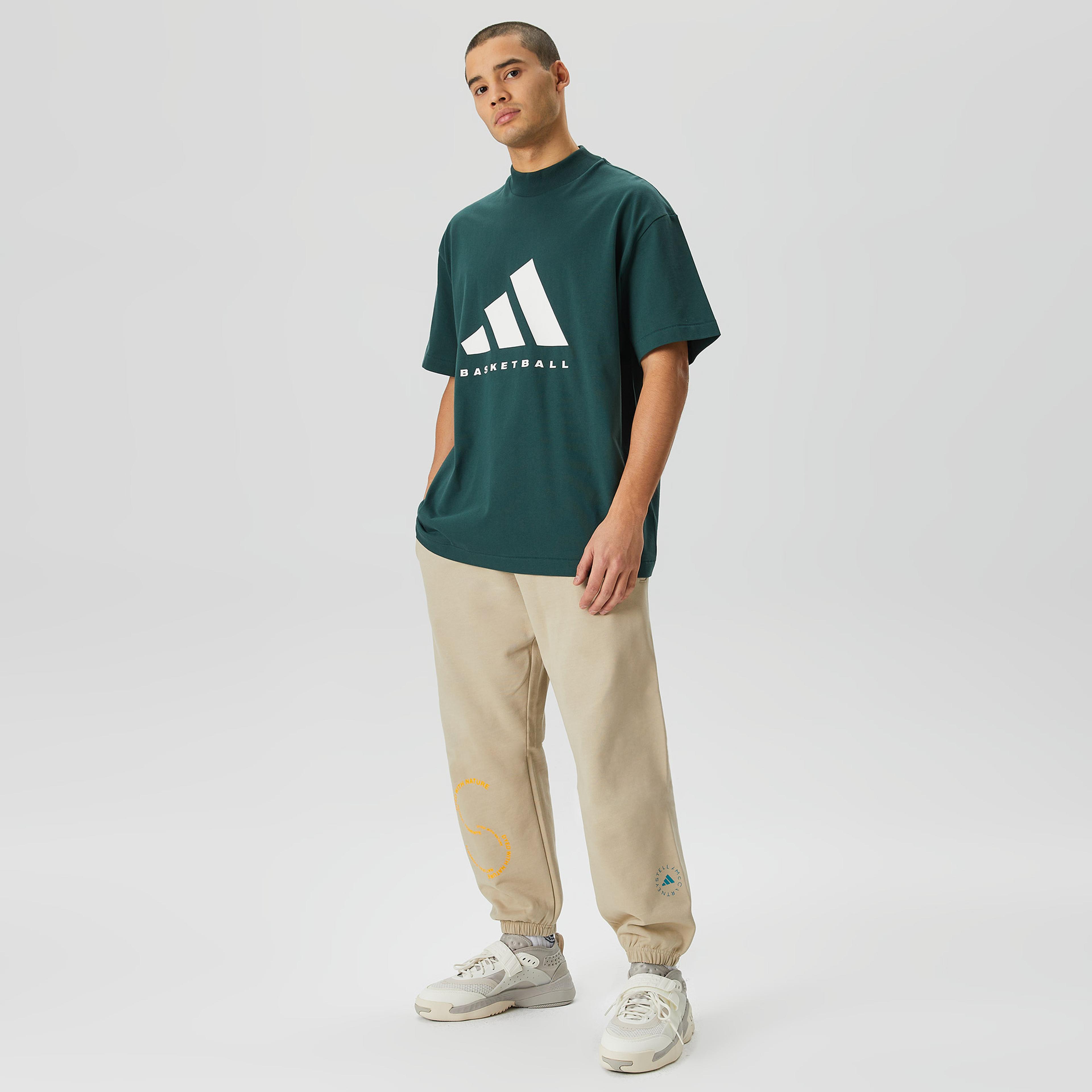 adidas One Basketball Unisex Yeşil T-Shirt