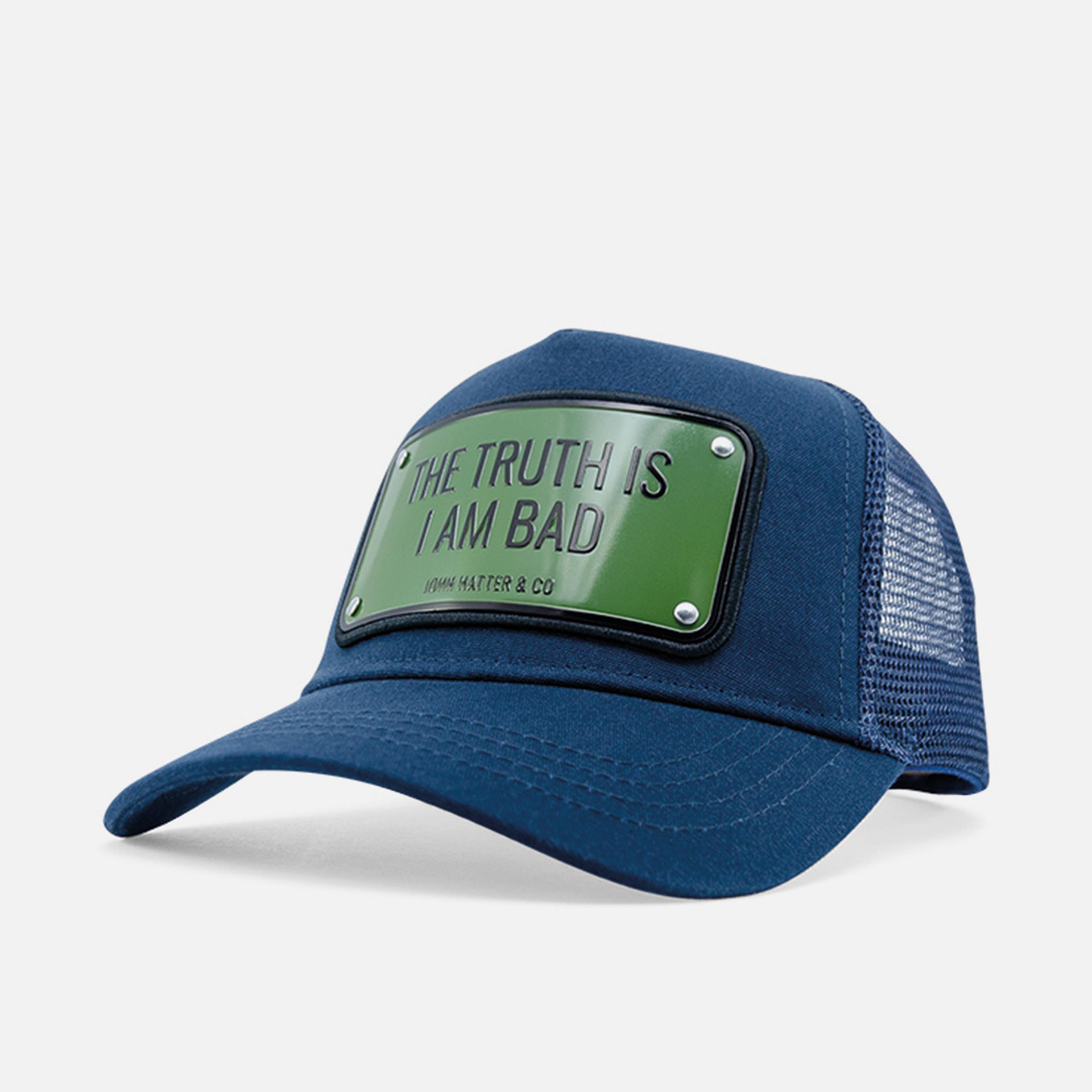 John Hatter CO The Truth is I am Bad Unisex Mavi Şapka