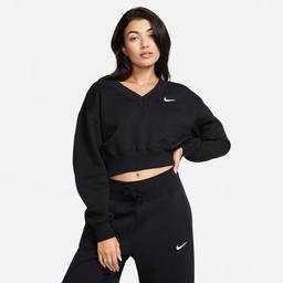 Nike Sportswear Phoenix Fleece Sportswear Kadın Siyah Sweatshirt