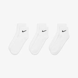 Nike Everyday Lightweight Training Ankle 3lü Unisex Beyaz Çorap