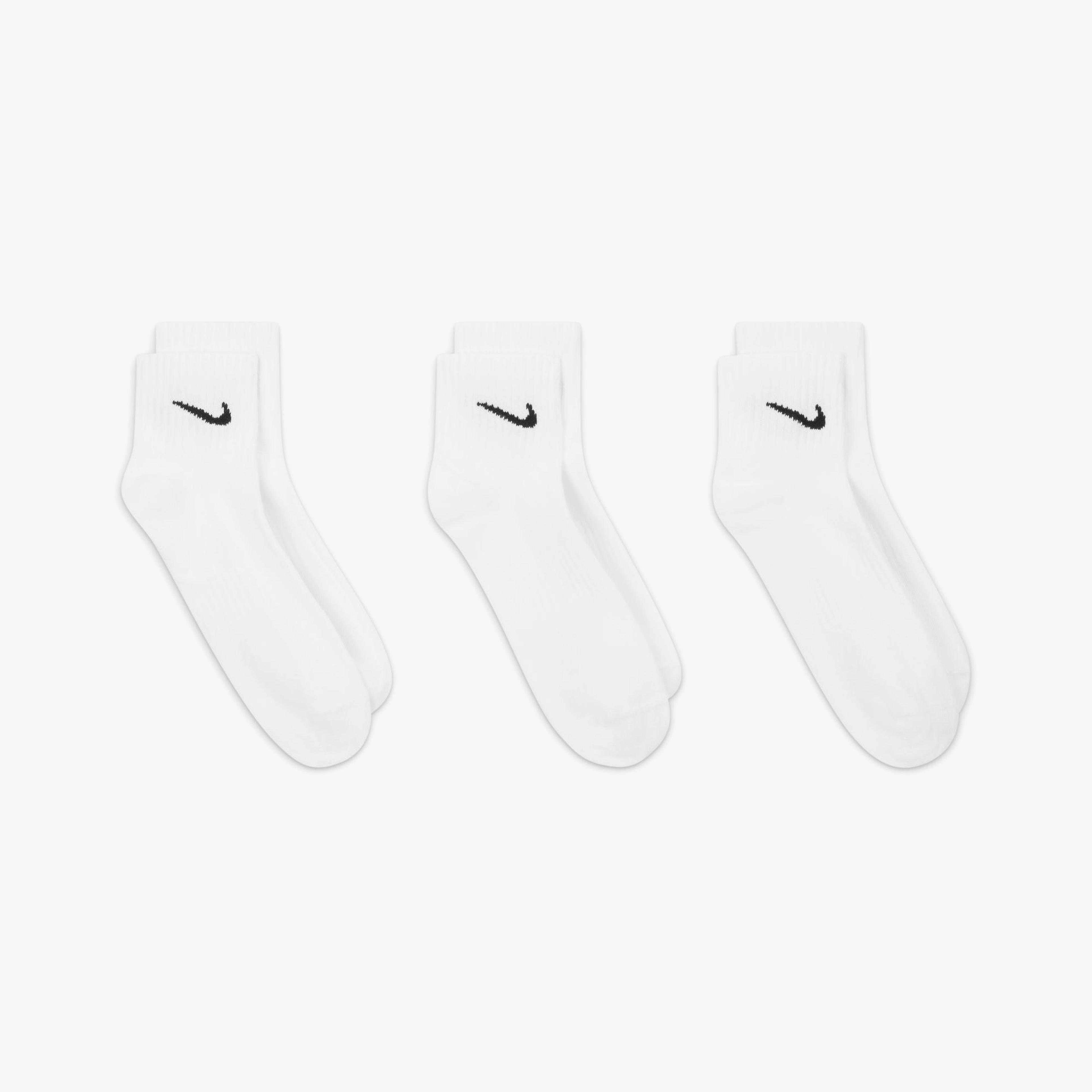 Nike Everyday Lightweight Training Ankle 3lü Unisex Beyaz Çorap