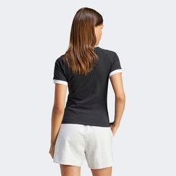 adidas 3-Stripes Raglan Kadın Siyah T-Shirt