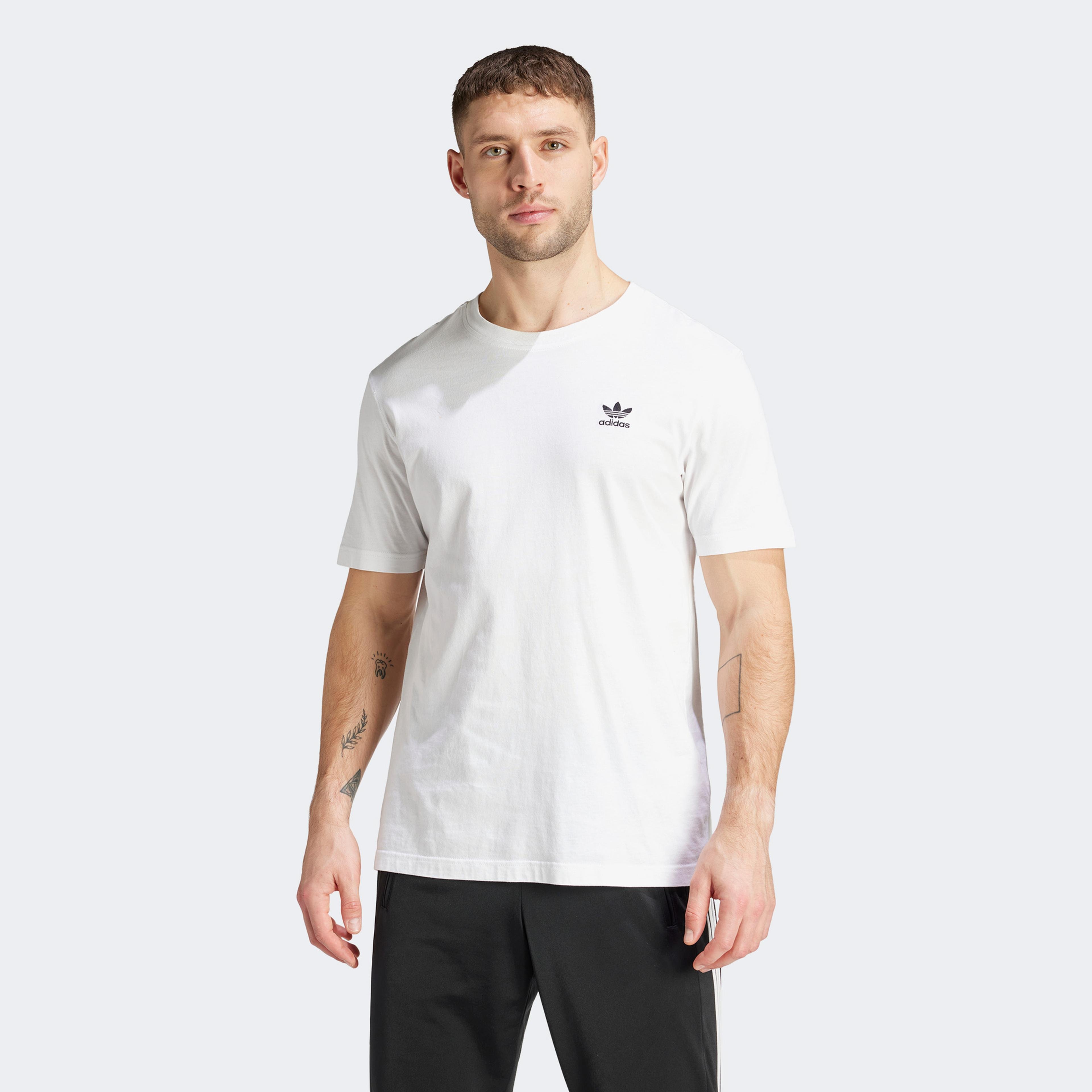 adidas Essentials Erkek Beyaz T-Shirt