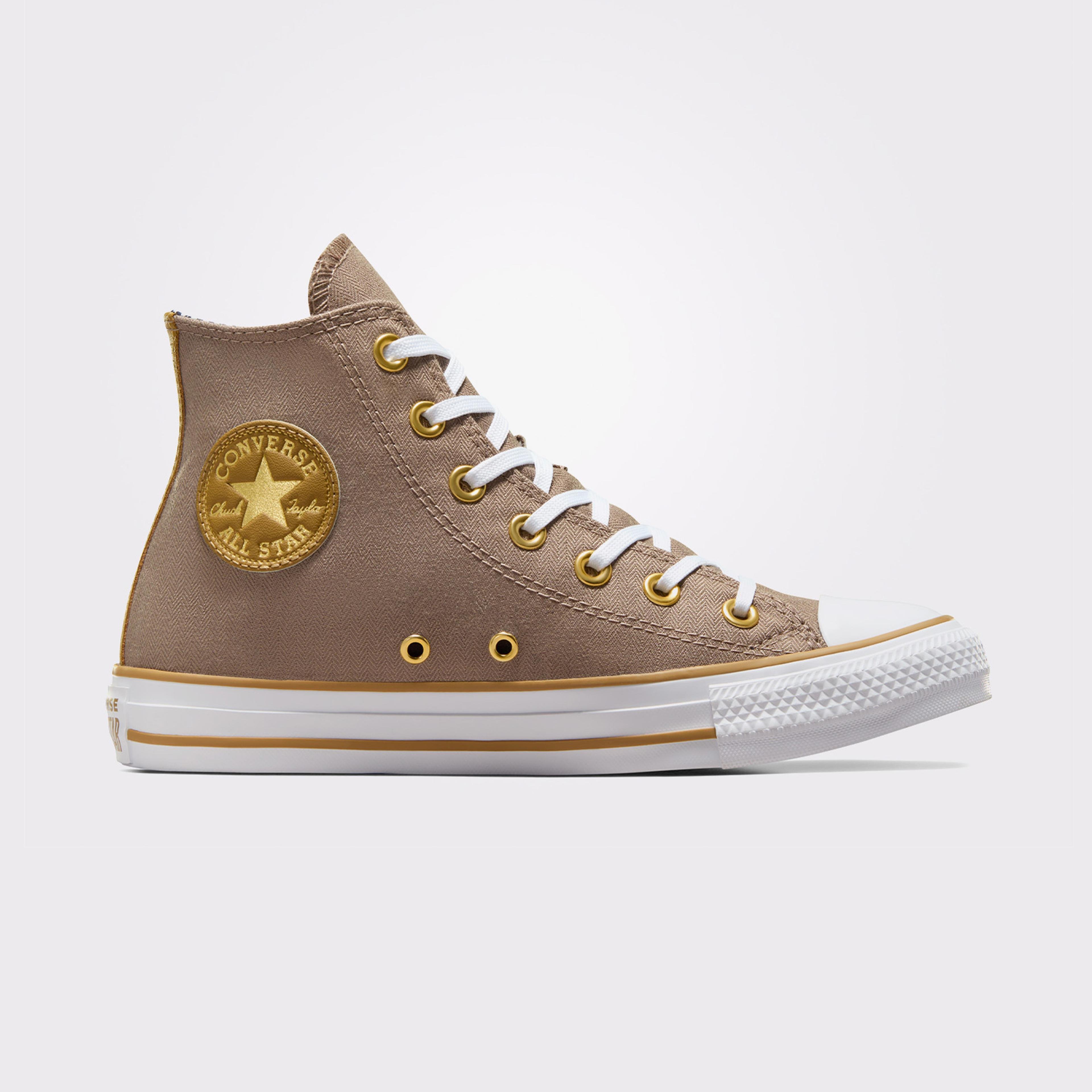 Converse Chuck Taylor All Star Herringbone Stripe Kadın Kahverengi/Bej Sneaker