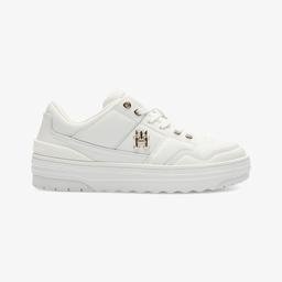 Tommy Hilfiger Basket Low Kadın Beyaz Sneaker