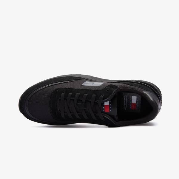 Tommy Jeans Technical Runner Erkek Siyah Sneaker_4