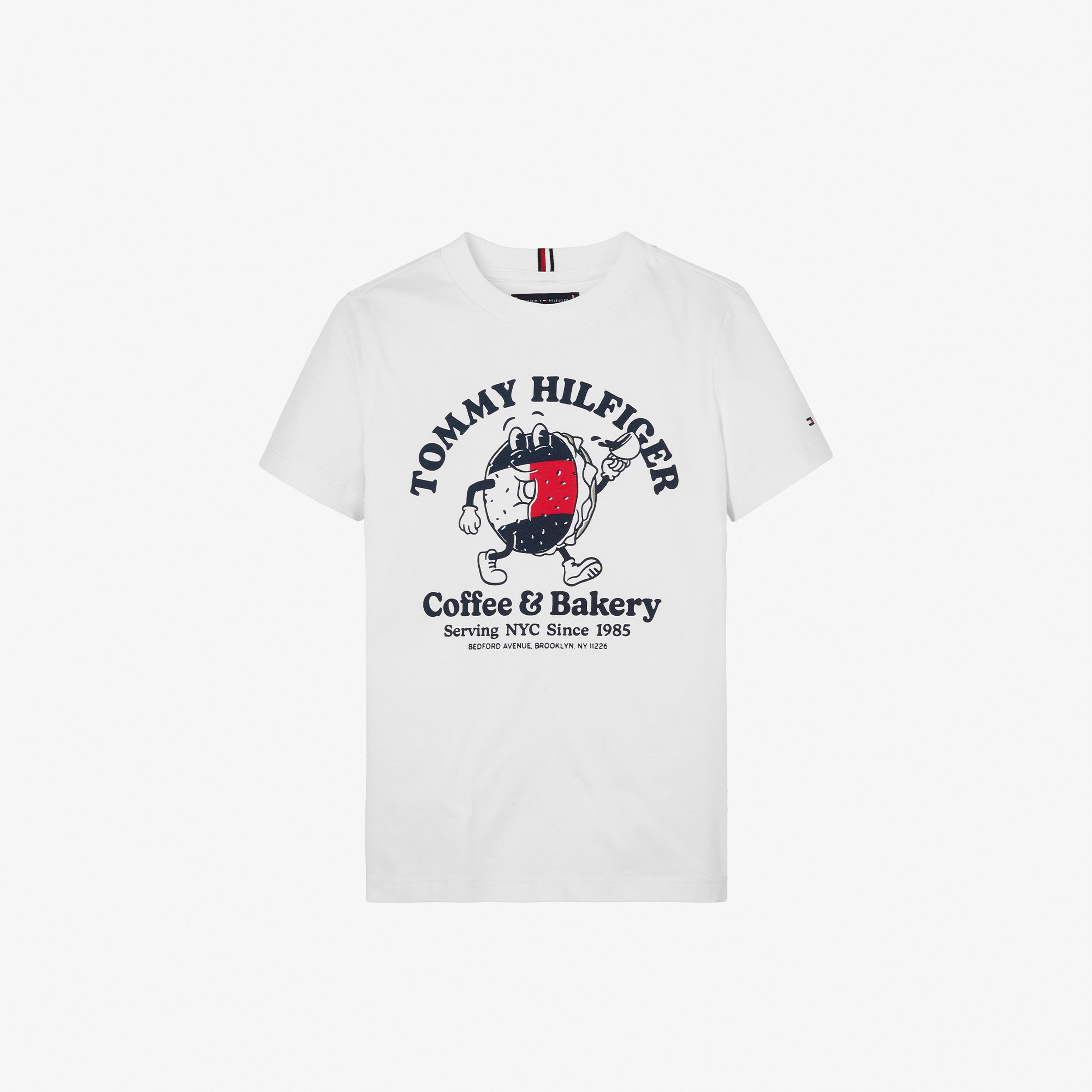 Tommy Hilfiger Bagels Erkek Çocuk Beyaz T-Shirt