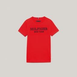 Tommy Hilfiger New Monotype Erkek Çocuk Kırmızı T-Shirt
