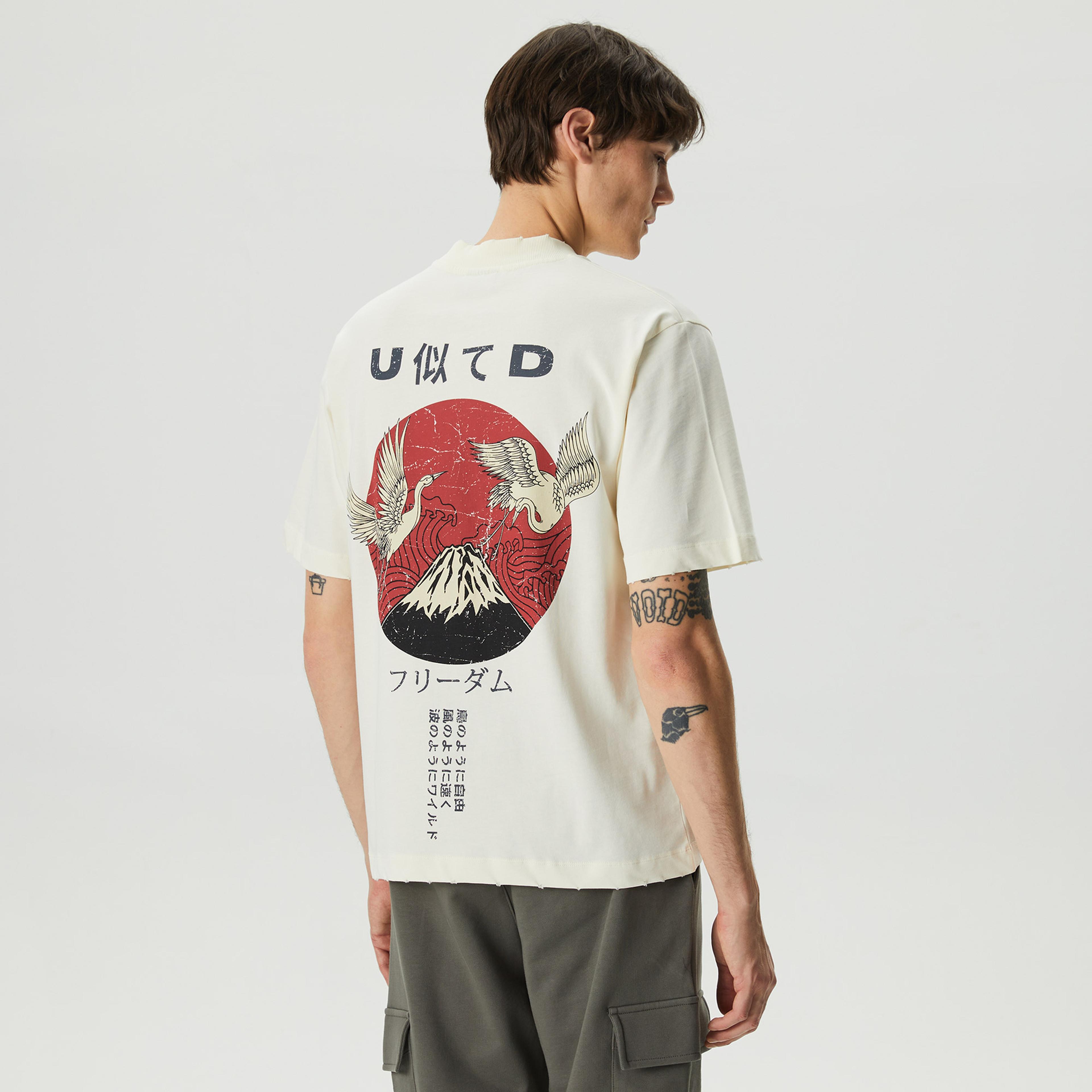 UNITED4 Classic Erkek Beyaz T-Shirt