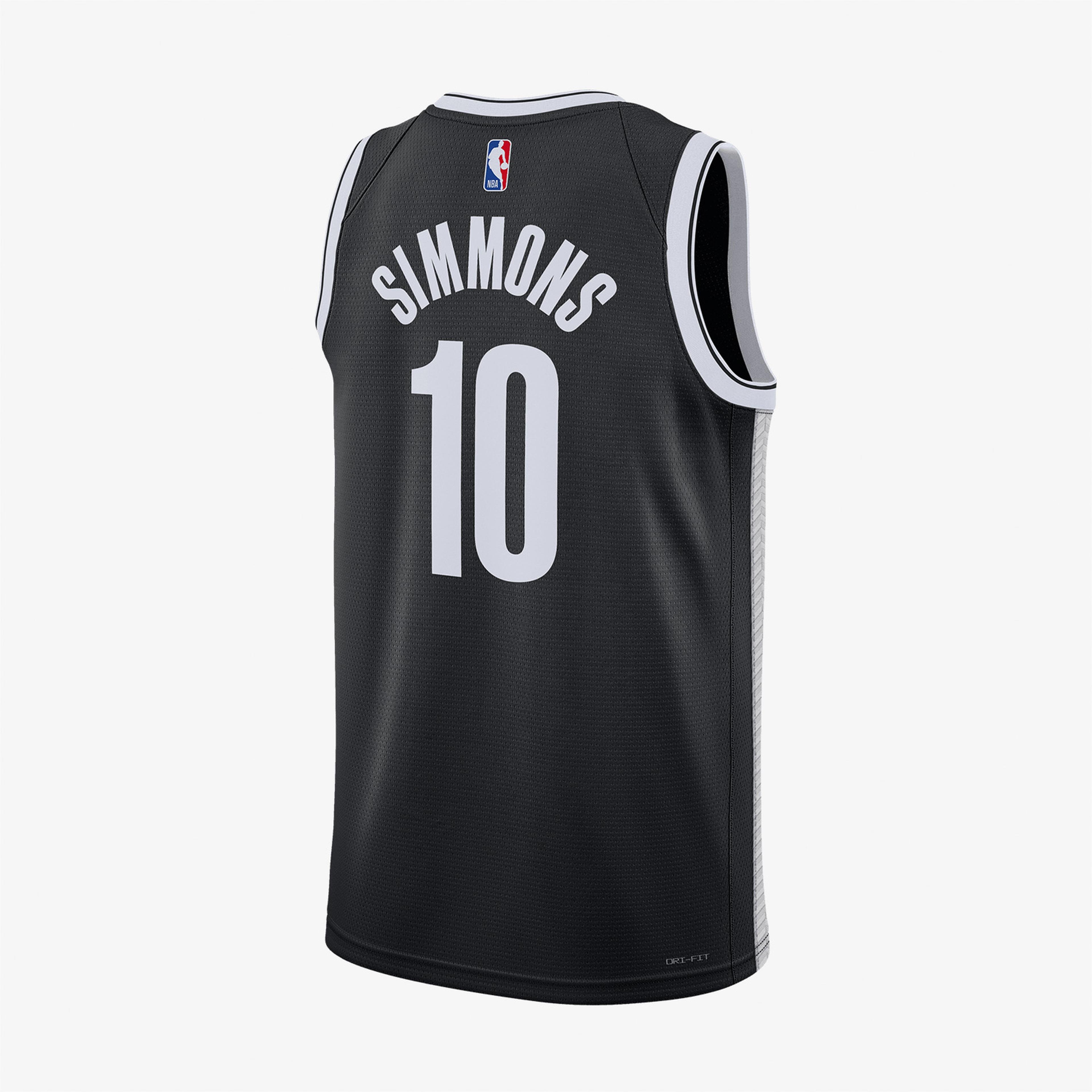 Nike Ben Simmons Brooklyn Nets Icon Edition Dri-FIT NBA Swingman Erkek Siyah Forma