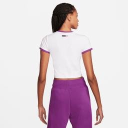 Nike Sportswear Kadın Beyaz Crop T-Shirt