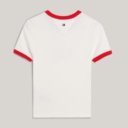 Tommy Jeans Archive Games Ringer Kadın Beyaz T-Shirt