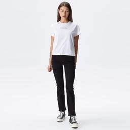 Tommy Jeans Regential Logo 1+ Kadın Beyaz T-Shirt