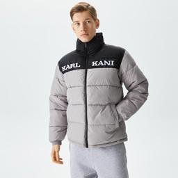 Karl Kani Retro Essential Puffer Erkek Gri Ceket