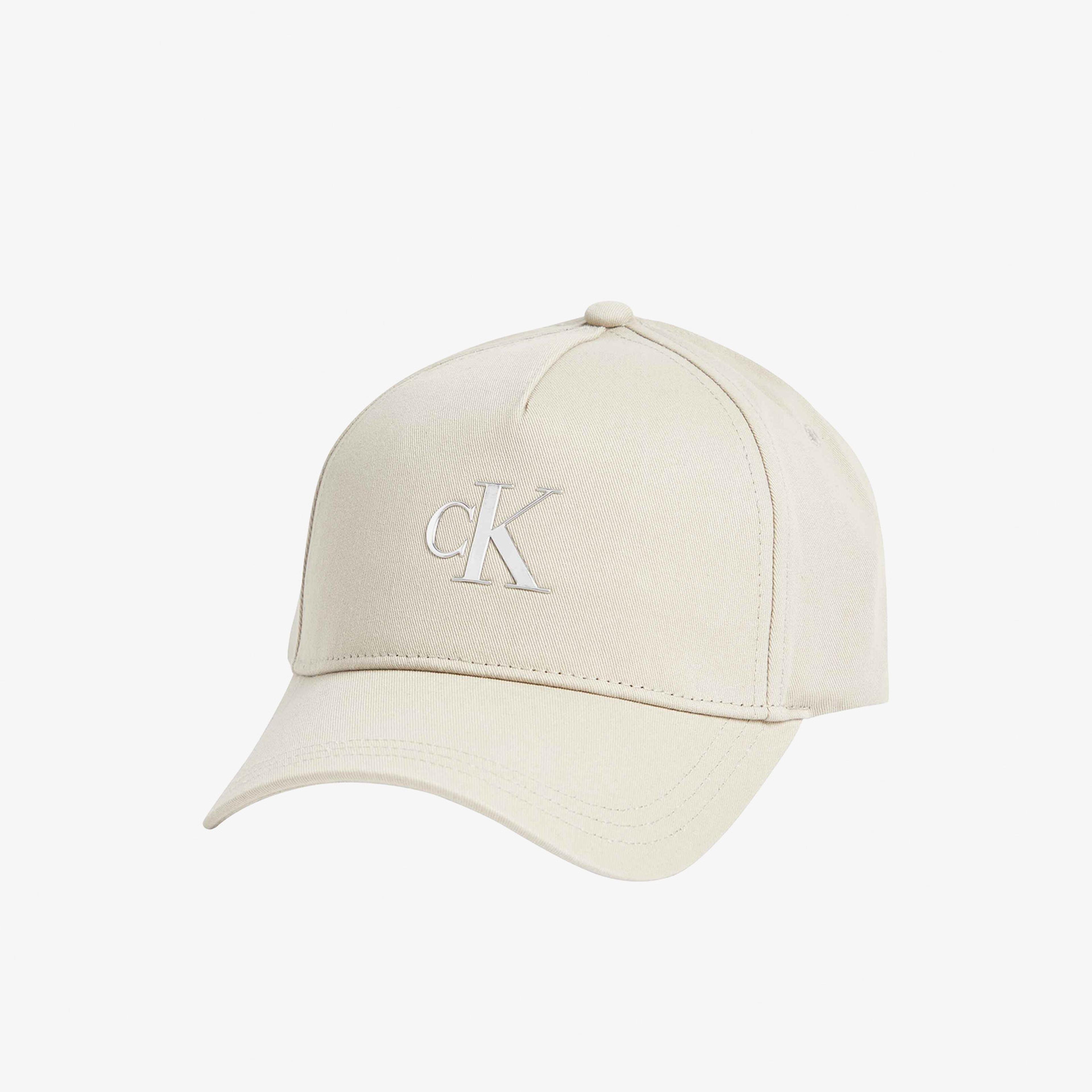 Calvin Klein Jeans Minimal Monogram Kadın Krem Rengi Şapka
