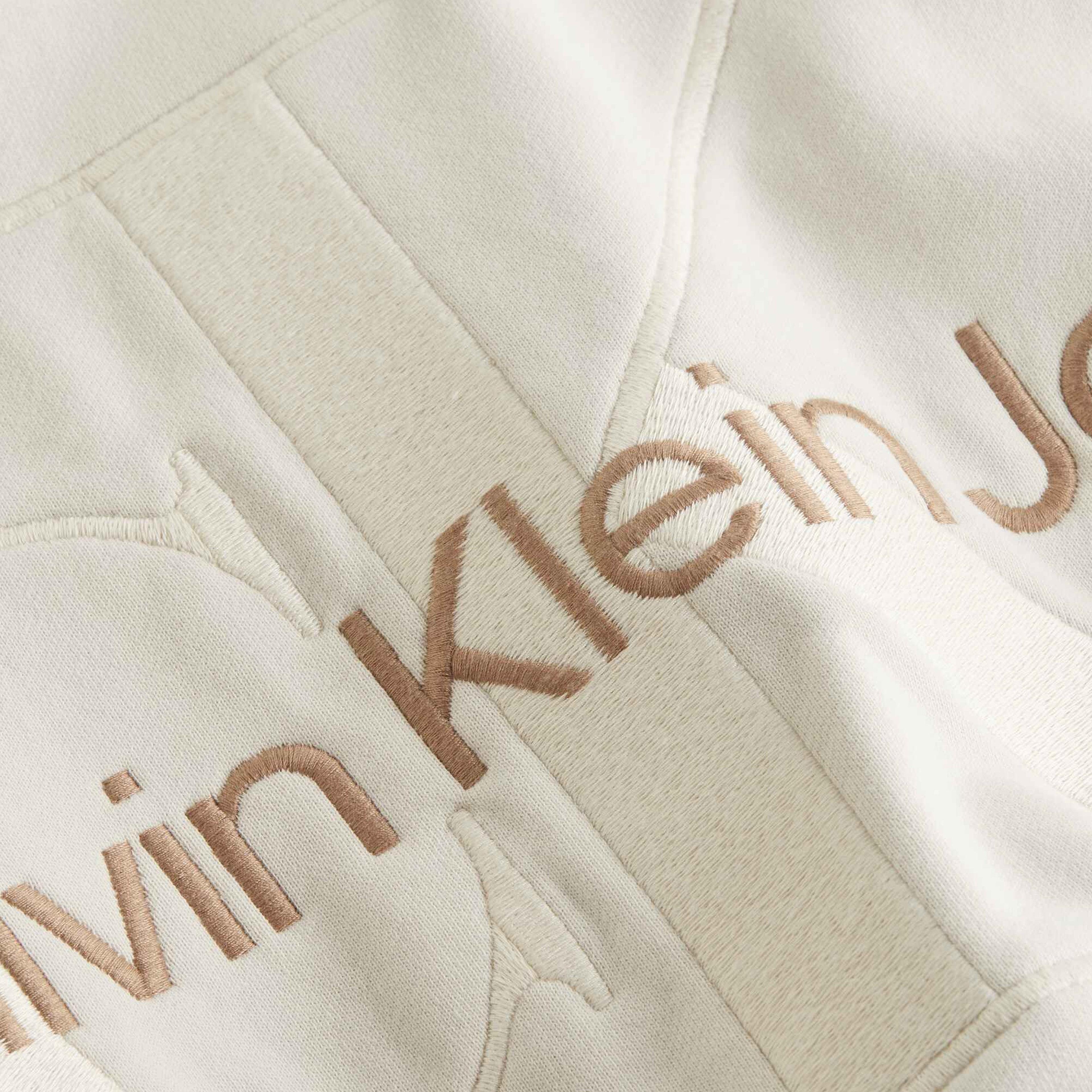 Calvin Klein Jeans Monologo Erkek Bej Sweatshirt