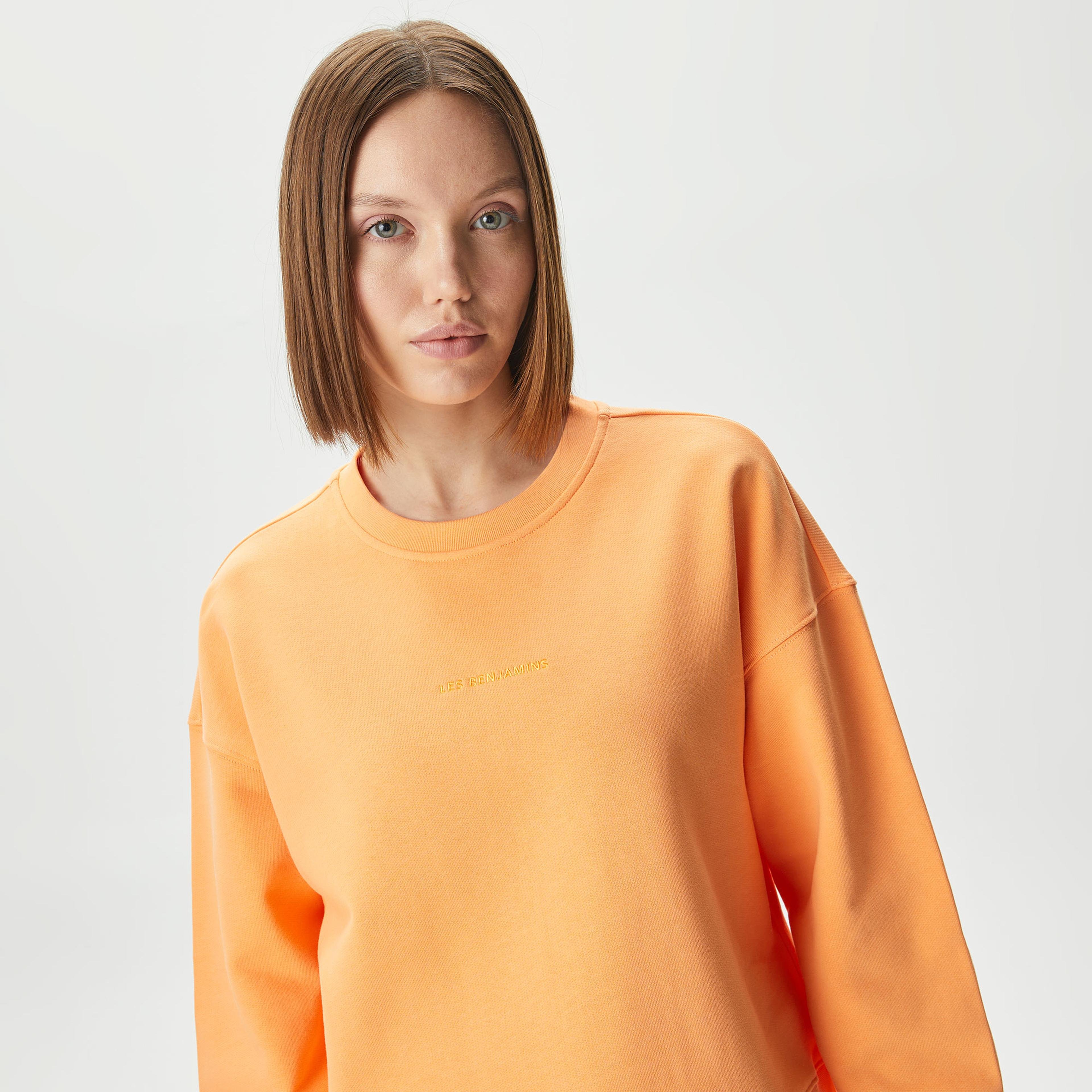 Les Benjamins Essential 302 Kadın Turuncu Sweatshirt