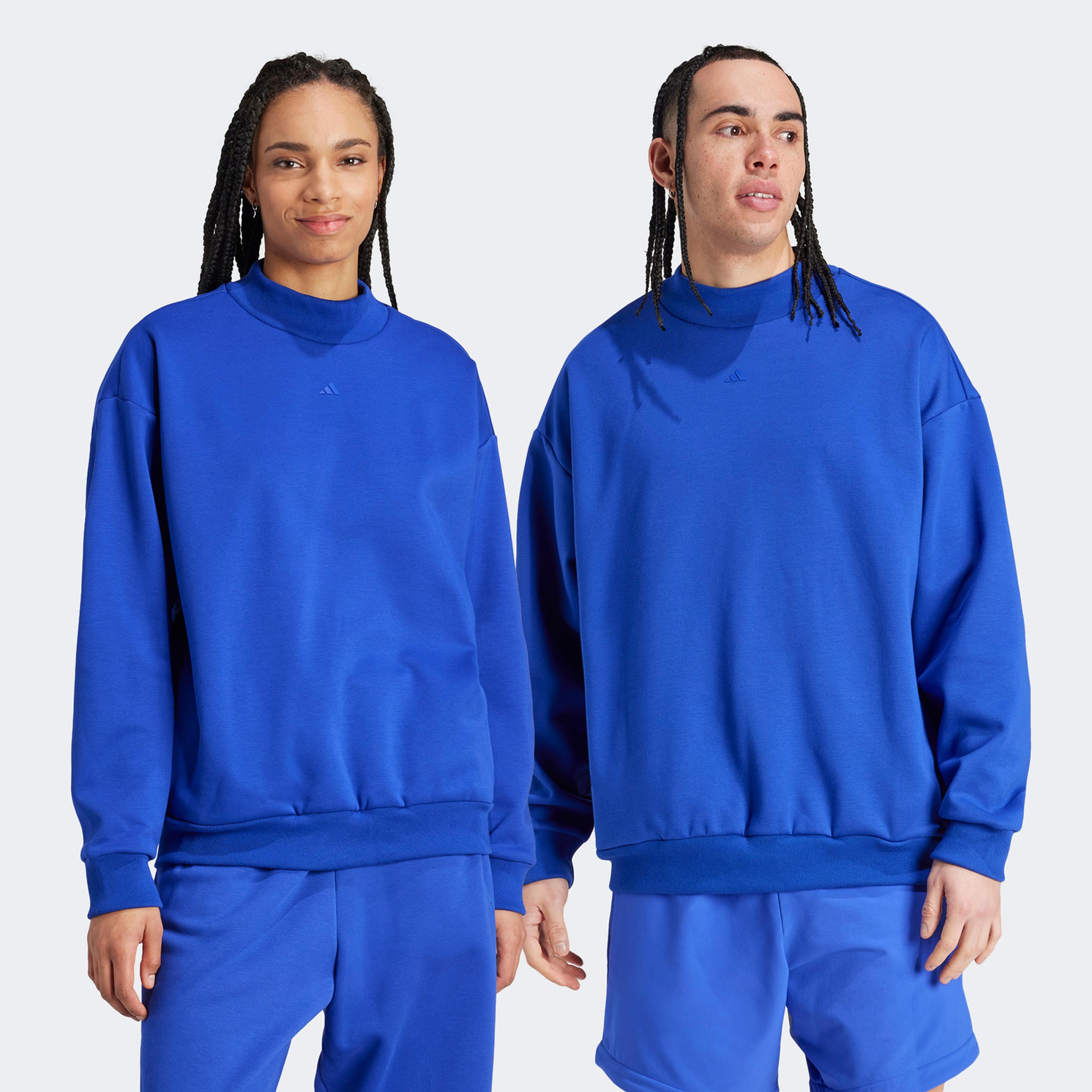 adidas One Fl Crew Unisex Mavi Sweatshirt