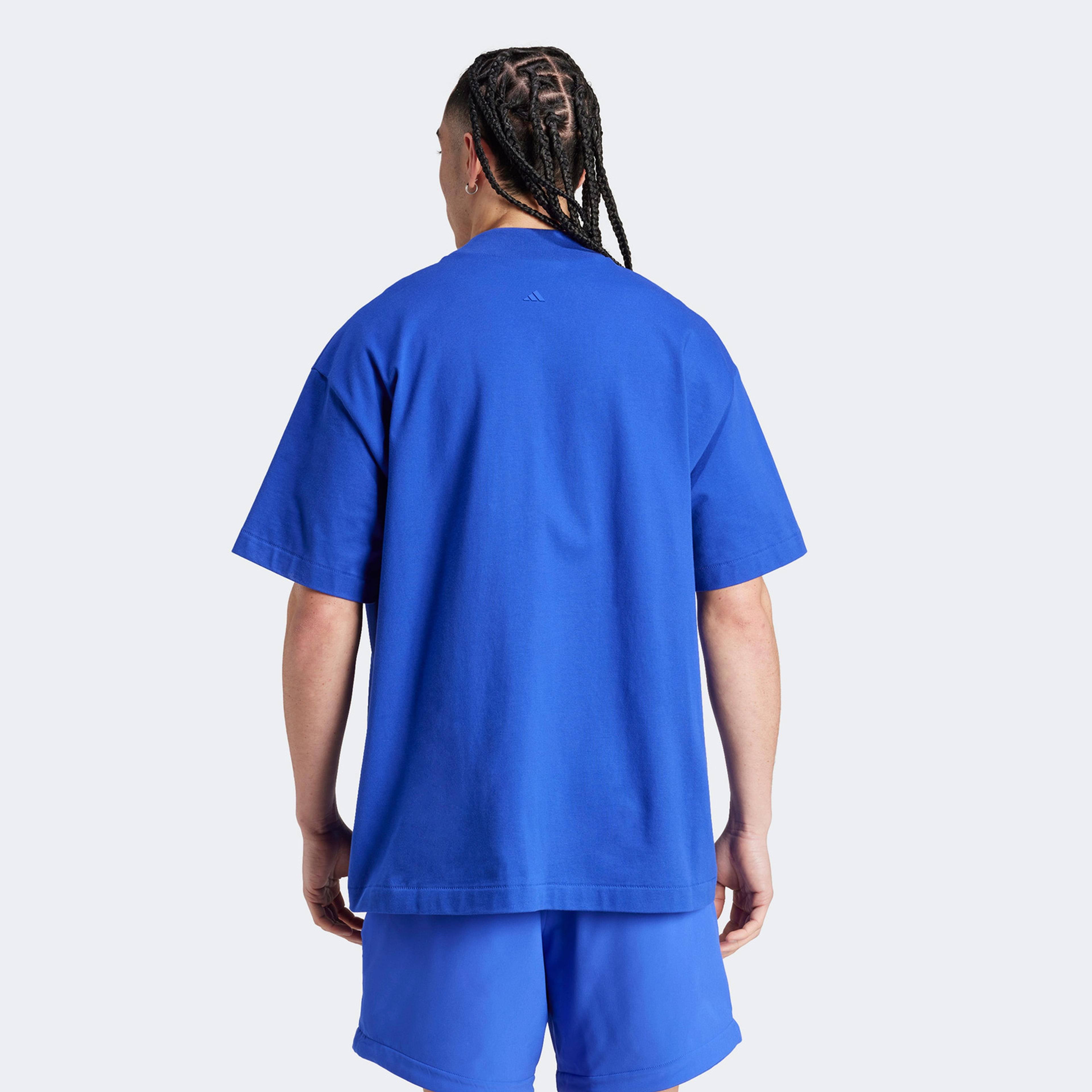 adidas One Ctn Jer T Unisex Mavi T-Shirt