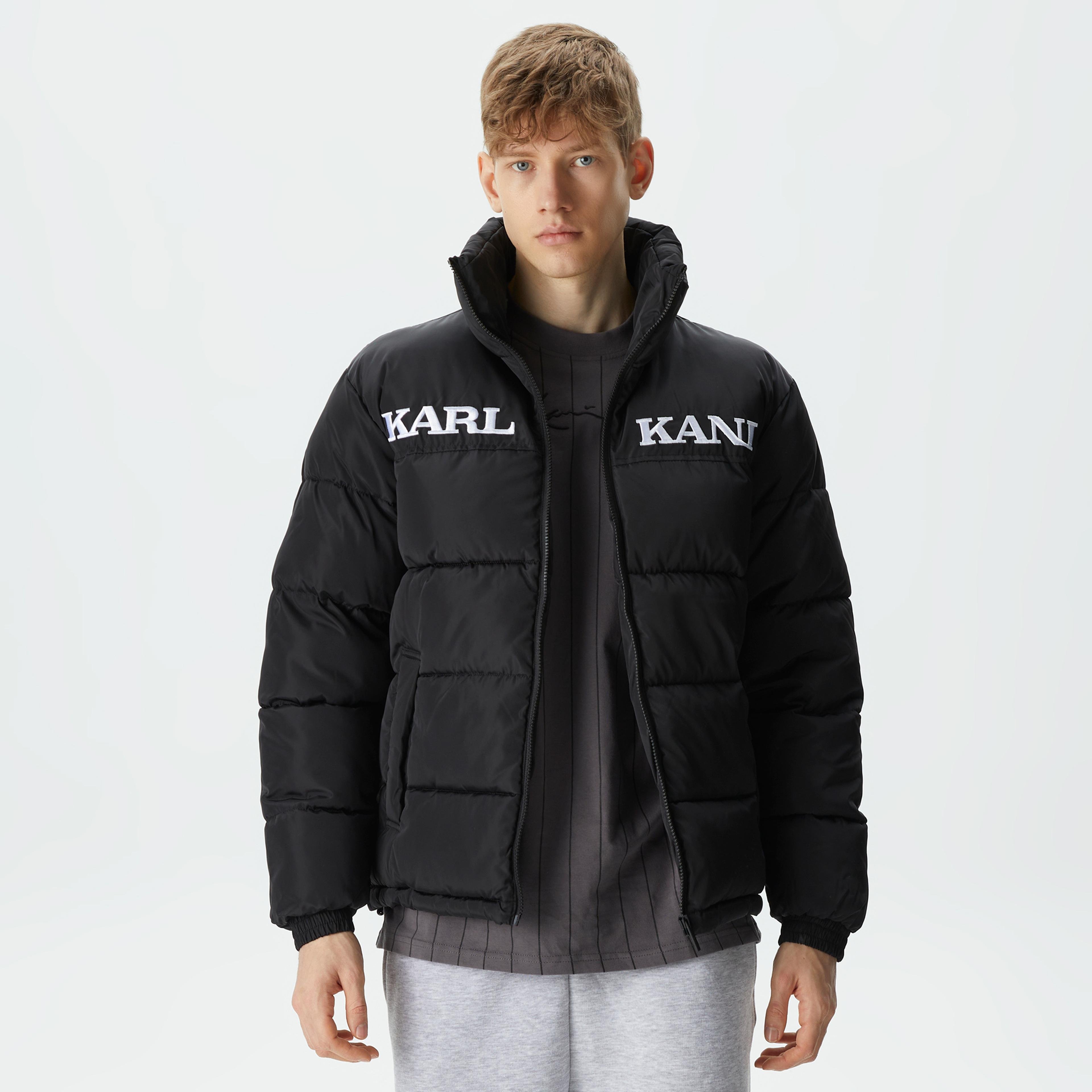 Karl Kani Retro Essential Puffer Jacket Erkek Siyah Ceket