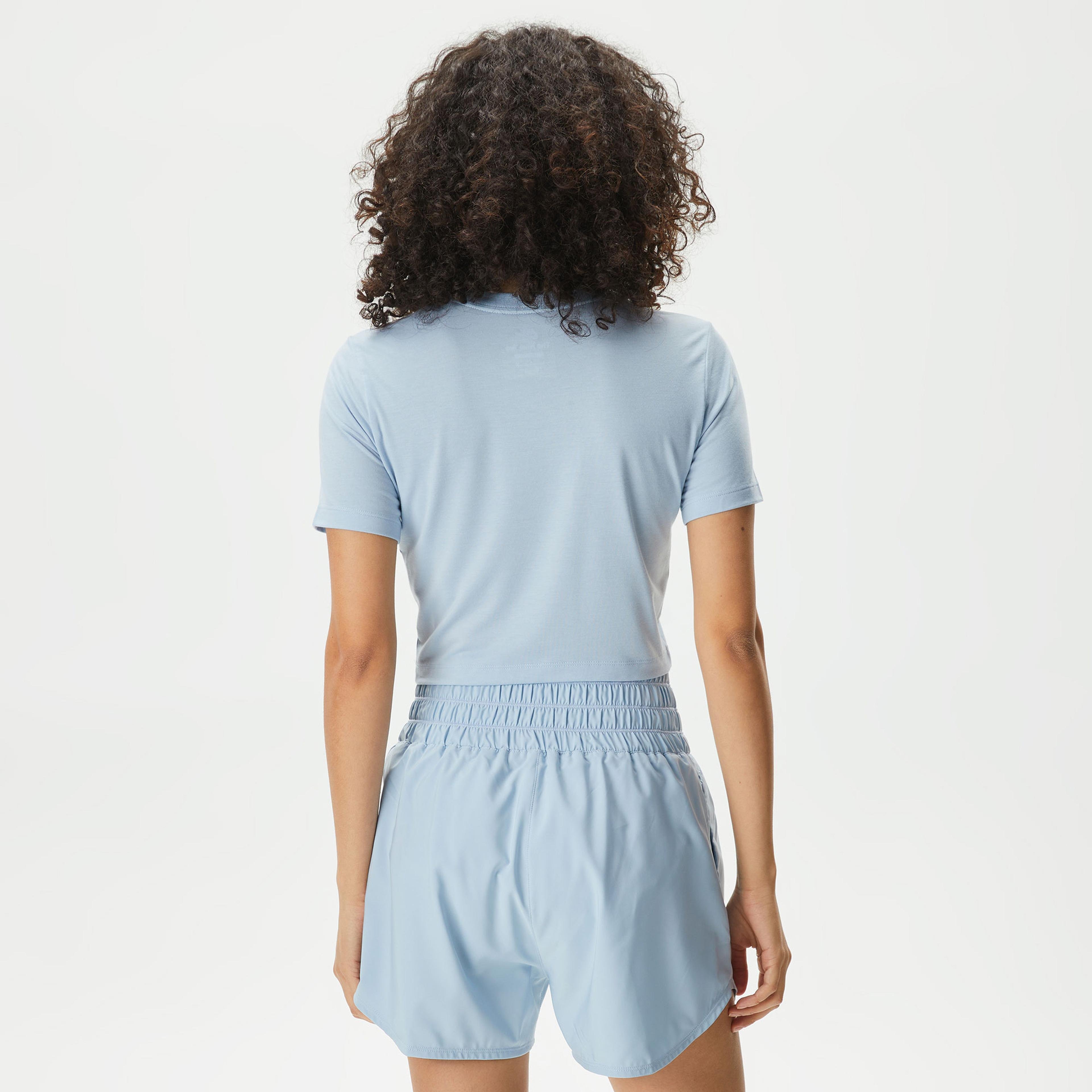 Nike Sportswear Essential Sportswear Kadın Mavi Crop T-Shirt