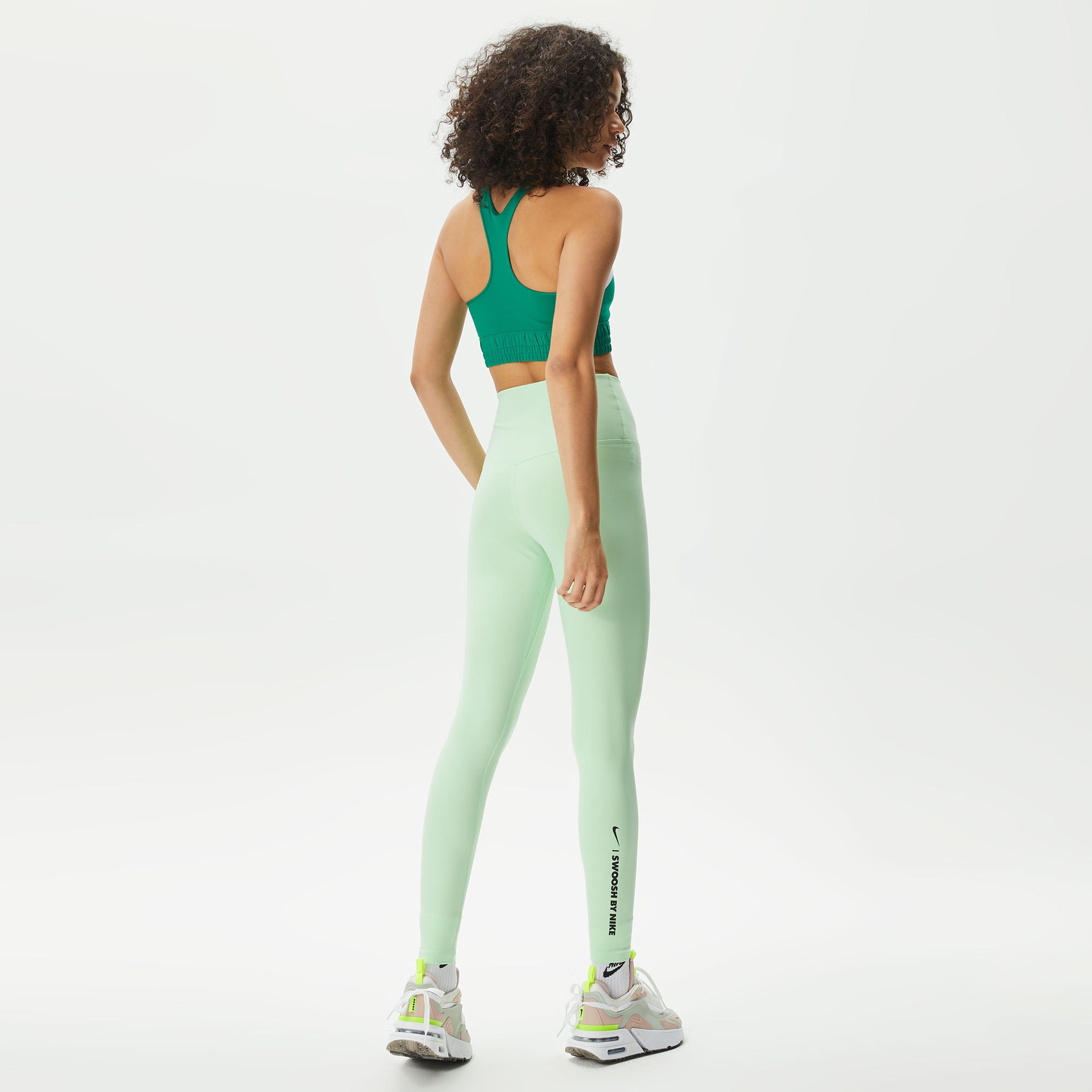 Nike One High-Waisted Full-Length Leggings Kadın Yeşil Tayt