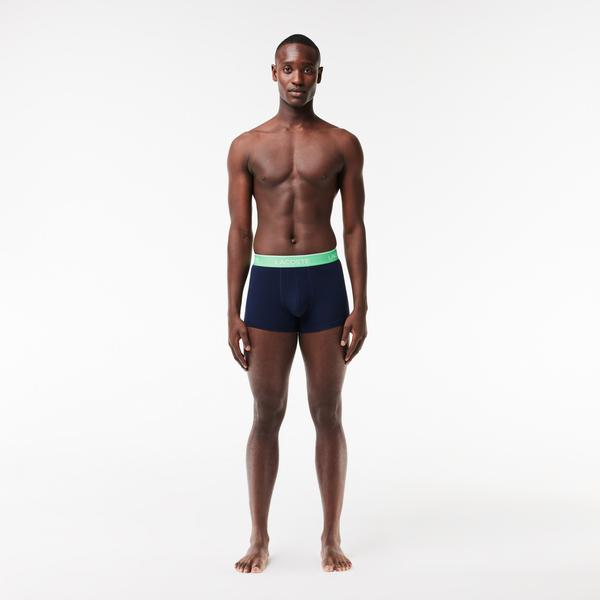 Lacoste Classic Erkek 3'lü Lacivert Boxer