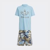 adidas Originals Set Çocuk Mavi T-Shirt Şort Takım