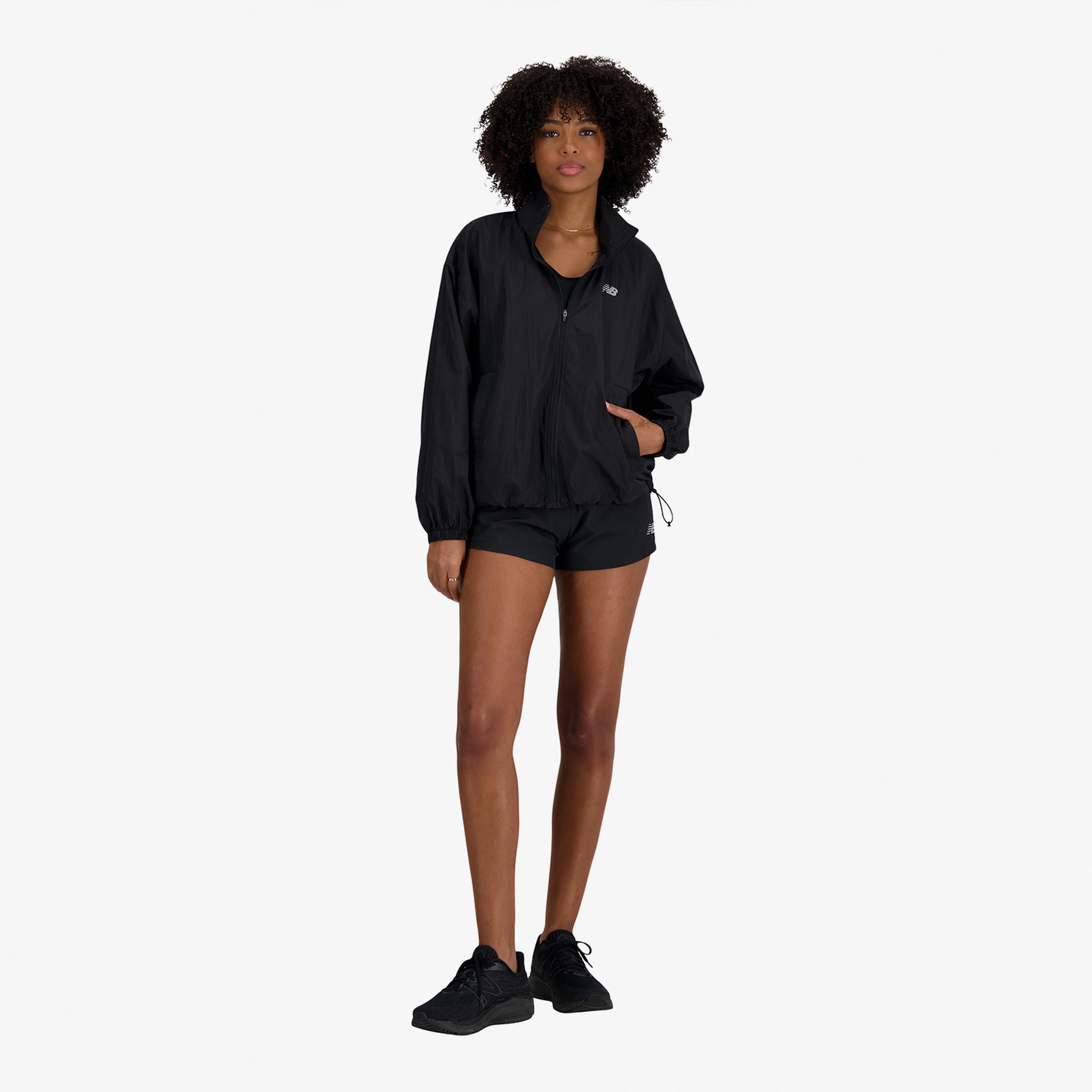 New Balance Woven Kadın Siyah Ceket