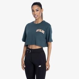 New Balance Athletics Kadın Gri T-Shirt