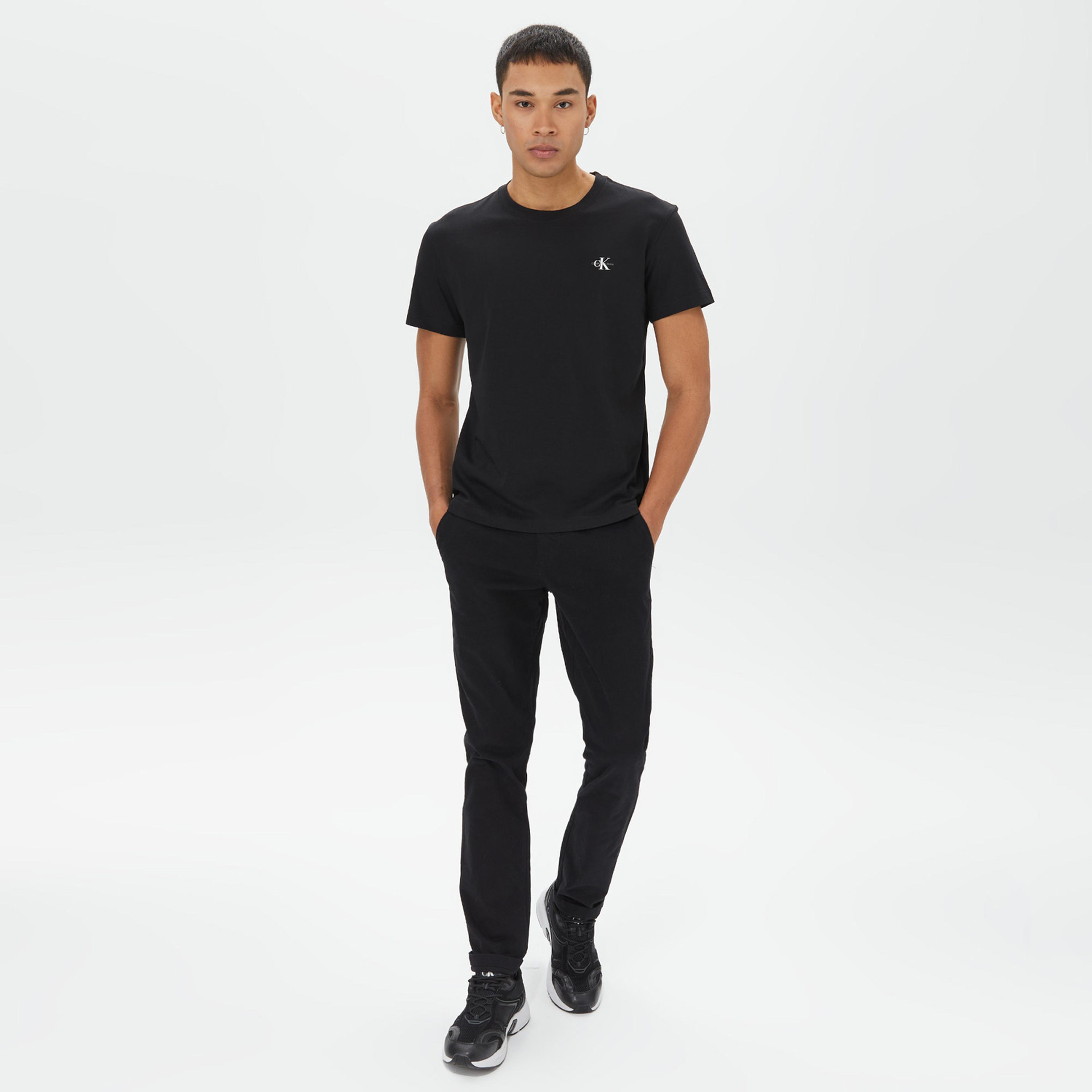 Calvin Klein Jeans 2 Pack Monologo Erkek Beyaz T-Shirt
